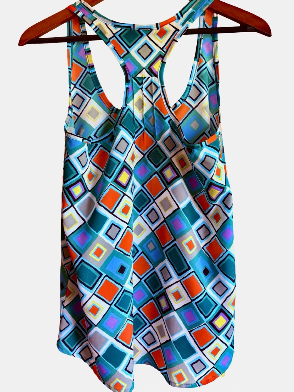 Gabriella Rocha Multi Color Boho Geometric Pocket Tank Top Small - Picture 15 of 16